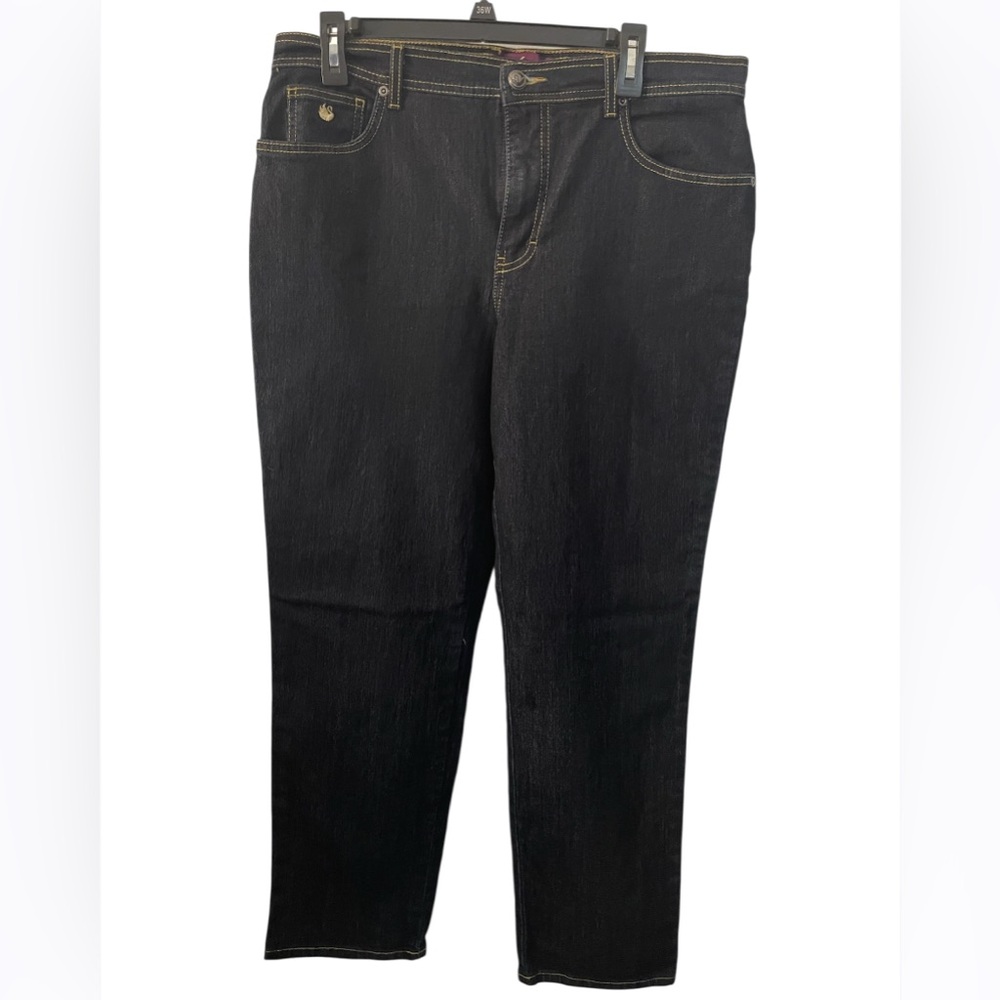 Women’s Black Jeans Gloria Vanderbilt Amanda Jeans Size 14 Short